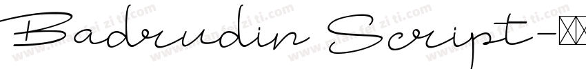 Badrudin Script字体转换